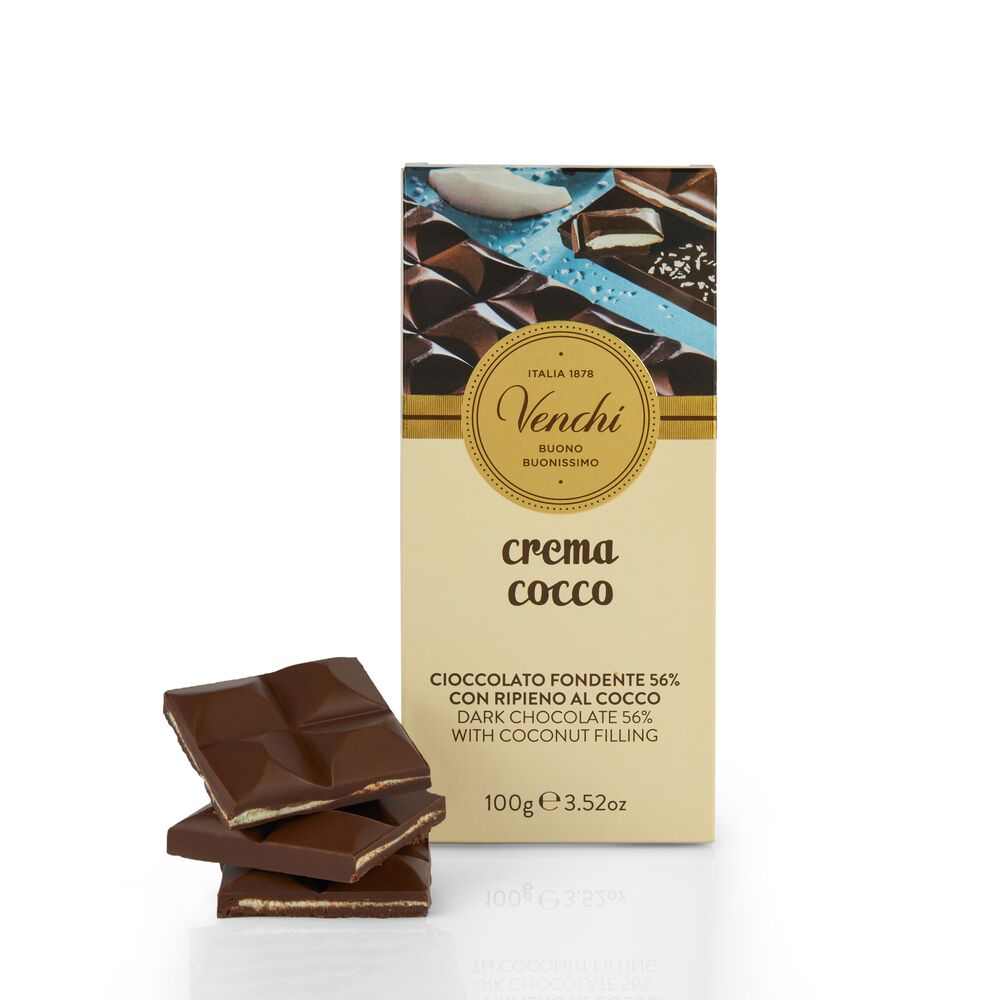 Coconut Dark Chocolate Bar 100G