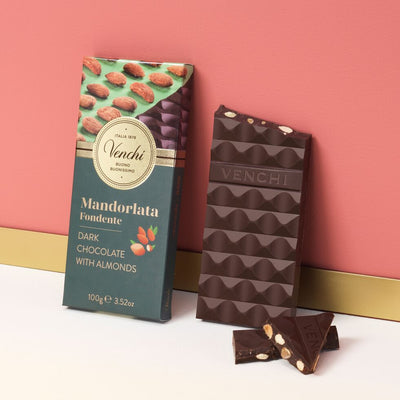 Dark Chocolate Bar with Toasted Almonds 100G