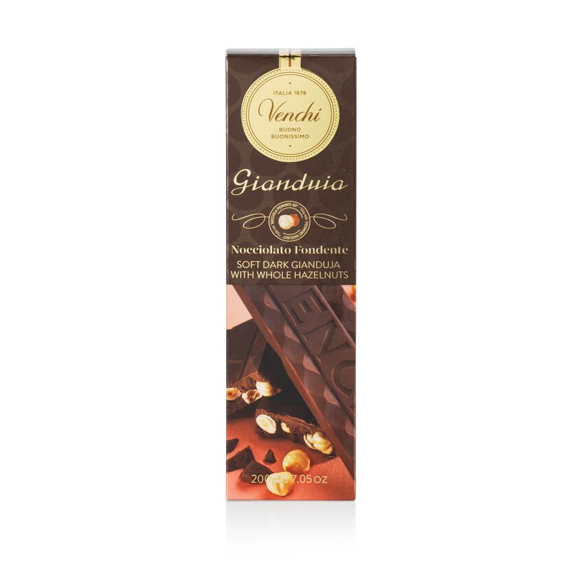 Dark Gianduia with Hazelnuts soft bar 200G